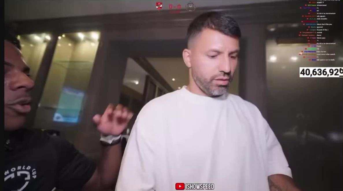 甲亢哥让阿圭罗帮助他见梅西，阿圭罗：你C罗球迷，别凑过来